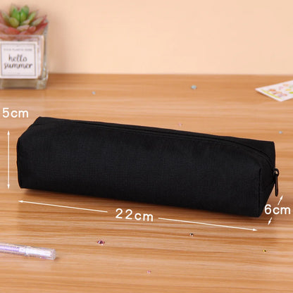 INS Pink Pen Bag Soft Towel Roll Large Capacity Pencil Case Stationery Cosmetic Storage Bag Organizer Creative Students Gift