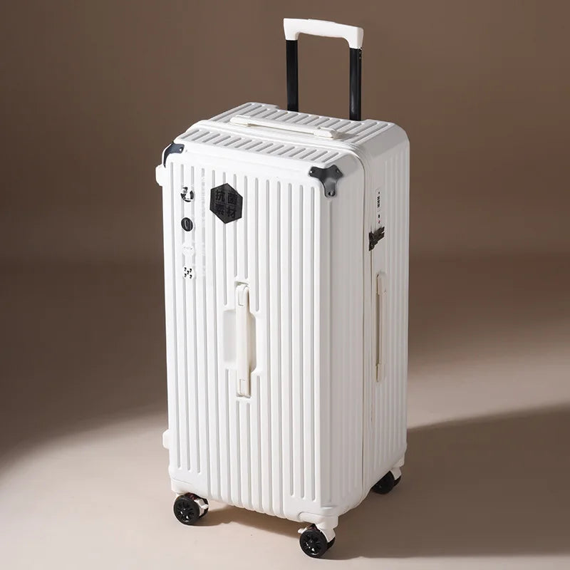 Oversized capacity student pull rod suitcase 28 "brake universal wheel travel luggage men's and women's password 32 " travel box