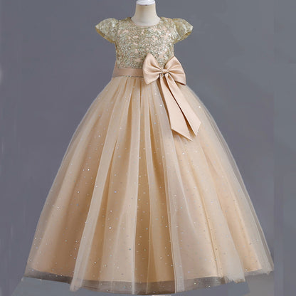 Stunning Little/Big Girls Lace Flower Girl Wedding Bridesmaid Birthday Party Holiday Pageant Easter Prom Fancy Dress