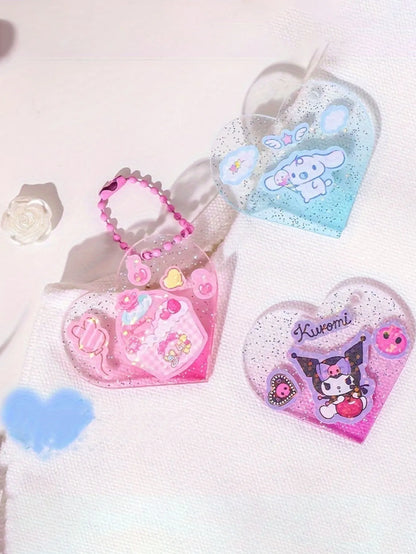 1pc Cute A6 Notebook With Magnetic Closure - Kuromi, My Melody & Cinnamoroll  Paper Journal For Teens & Adults Stationery Gift