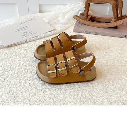 Girls Boys Summer New Fashion Korean Style Soft Bottom Anti-slippery Versatile Open-toe Beach Shoes