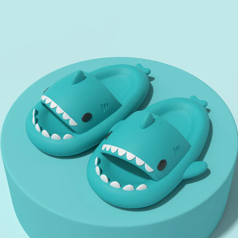 Gacimy Summer Cartoon Sandals For Children Fashion Shark Outdoor Boys And Girls Slippers Waterproof Non-slip Beach Baby Shoes