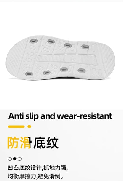 Fashion Luxury Men Slides Designer Platform Men's Cushion Slippers High quality Brand Slides For Man Beach Outdoor Sandals Men