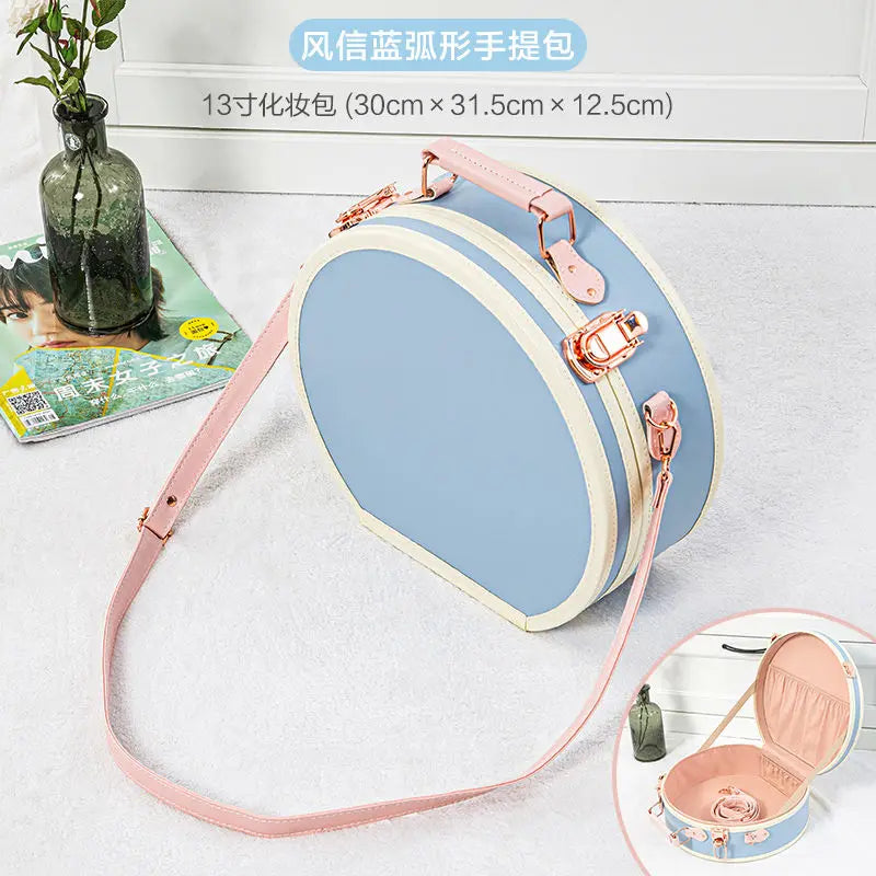 13 inch Vintage carrying case Portable Hand luggage Travel suitcase woman makeup lightweight luggage travel bag Carry on Luggage