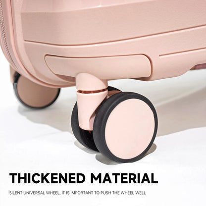 Luggage Trolley Case for Women, 20-Inch Small Carry-On, Double-Layer Explosion-Proof Zipper, Multifunctional Password Box, 2025 New Model