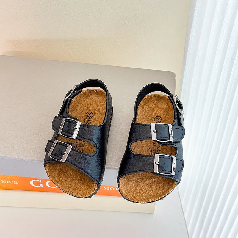 Boys Girls Summer Outdoor Soft Sole Anti Slip Kids Shoes Toddler Casual Open Toe Flat Sandals сандали