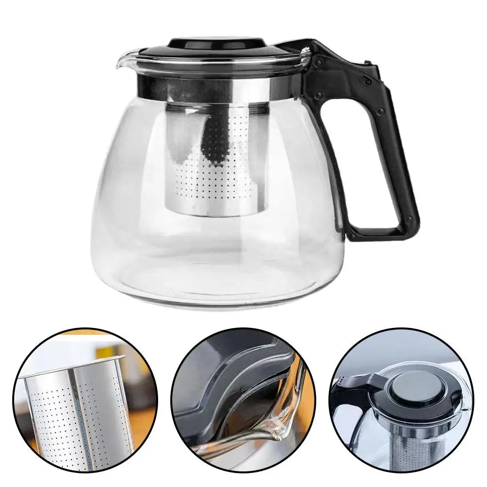 Glass Teapot with Tea Strainer Large Capacity Water Container Chinese Traditional Kung Fu Teaware Tea And Water Separation