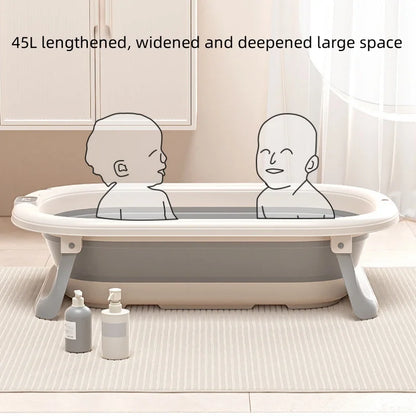 Digital temperature sensitive baby bath tub Large household portable folding bath tub Children's bath tub Children's bath tub