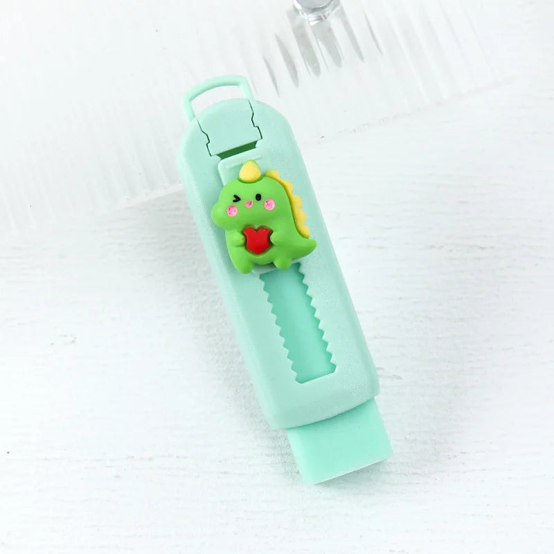 1Pcs Creative Push-pull Cartoon Eraser Macaron Colored Eraser Telescopic Kawaii Children's Pencil Eraser Student Stationery