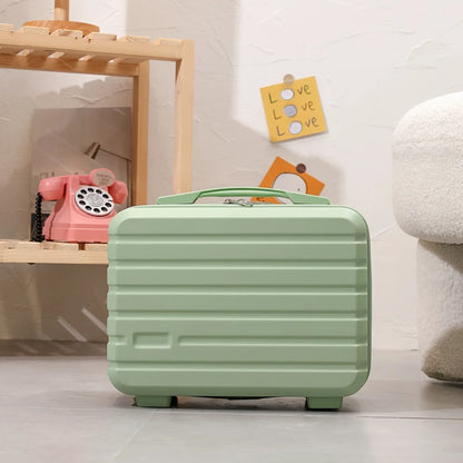 Hand Luggage Cosmetic Bag, Women's Mini  Bag, Company Gift Small Box, Toiletries Stylish Vintage Lightweight Suitcase Student Mu