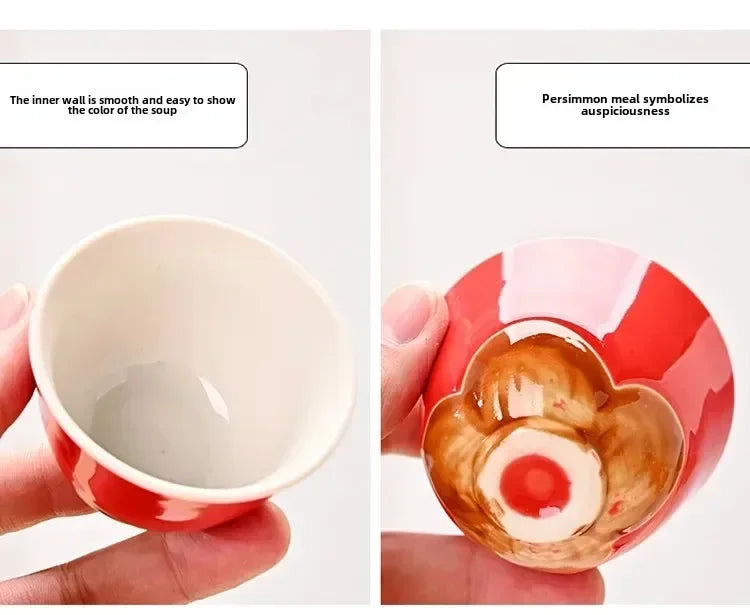 Auspicious Red Ceramic Tea Set Gift Box - Chinese New Year Wedding Corporate Gifts, Good Fortune Design Teapot & Cups