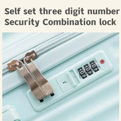 18-Inch Luggage 2025 Fashion Small Luggage Lightweight Travel Trolley Case with Combination Lock
