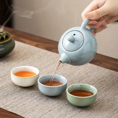 China-Chic Cultural and Creative Tea Set Gift Set Customized logo for business gift giving activities