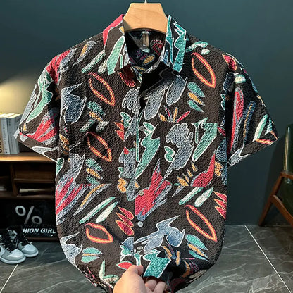 Light Luxury Trendy Men's New Fashionable and Personalized Casual and Versatile Shirt (Available)