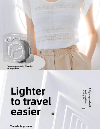 Portable U-shaped Pillow Double Hump Design Ergonomic Neck Pillow Press-inflatable Travel Pillow