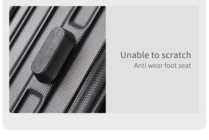 100% Aluminum Magnesium Alloy Luggage Trolley - 20-28 Inch Carry-On With Cup Holder | Lightweight Travel Suitcase