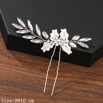 Hair Pins Hair Accessories For Women Wedding Accessories Hair Clips Jewelry Pearl Rhinestone Flower Hair Clip Pins Headpiece