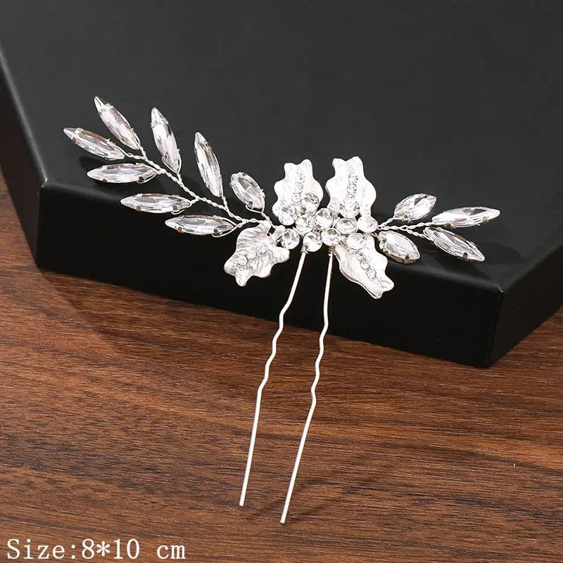 Hair Pins Hair Accessories For Women Wedding Accessories Hair Clips Jewelry Pearl Rhinestone Flower Hair Clip Pins Headpiece