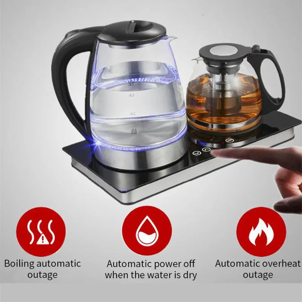 Glass Electric Kettle Cordless Water Boiler Fast Boiling BPA-Free Tea Kettle for Home Office Health Use