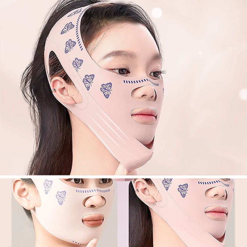 Breathable V Face Cheek Lift Up Band Face Thin Mask Reduce Double Chin V-Line Shaping Bandage Face Bandage Skin Care