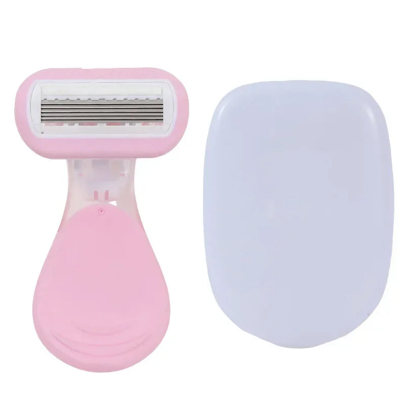 Safe Soap Head Shaver Colorful Shell Design for Summer Underarm Bikini Trimming Women's Private Area Hair Remover