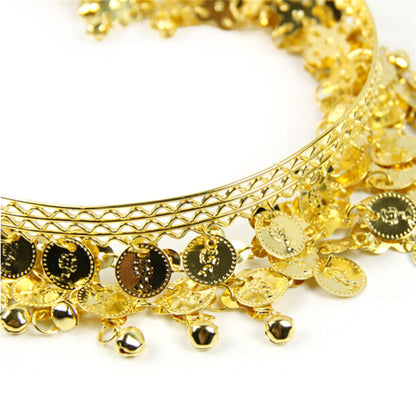 Women Belly Dance Accessories Costume Dancing Coin Sequins Hair Band Headbands