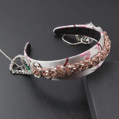 Gorgeous Personality Rhinestone Headwear Fashion Hairband Luxury Baroque Rhinestone Headband Wedding Ladies Bridal Hair