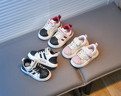 Children's Breathable Sports Shoes  Spring Autumn New Boys Girls Soft Soled Anti -Slip Leather Shoes Baby Kids Running Shoe