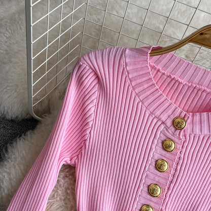 Women Dress 2025 Autumn Winter Elegant Rib Knit Long Pencil Dress with Belt Office Lady Bodycon Sweater Dress Vestidos