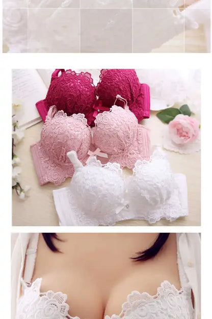 Fashion Sexy Push Up Bra Wire Free Bralette with Adjustable Strap & Inner Padding Seamless Lingerie for Daily/Date Night
