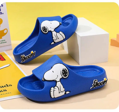 Snoopy Boys and Girls Slippers Cartoon Peripheral Creative Indoor Non-slip Soft Bottom Bathroom Slippers Outer Wear Sandals Gift