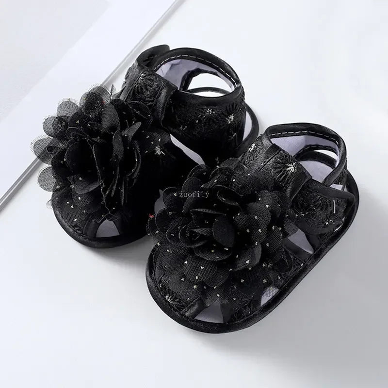 Newborn Infant Baby Girl Princess Bowknot Sandal Sneakers Toddler Soft Crib Walkers Casual Shoes