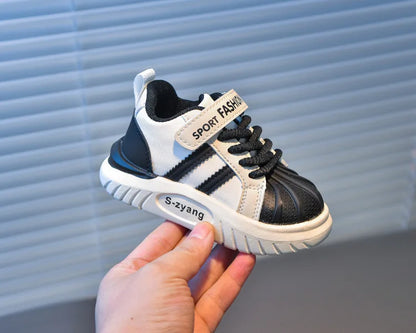 Children's Breathable Sports Shoes  Spring Autumn New Boys Girls Soft Soled Anti -Slip Leather Shoes Baby Kids Running Shoe