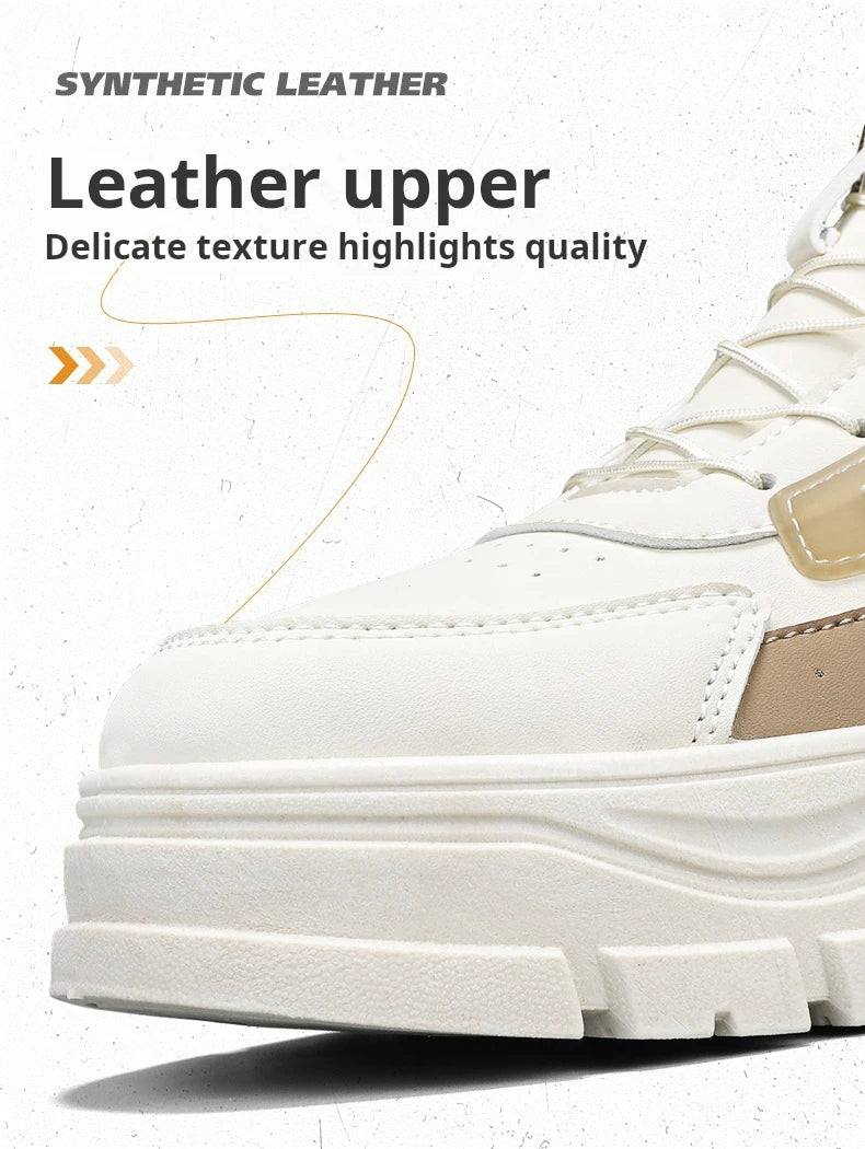 Men's Casual Outdoor Boots Fall Breathable Trendy Versatile Leisure Knob Board Shoes Anti-slip Riding Fashion Sneakers