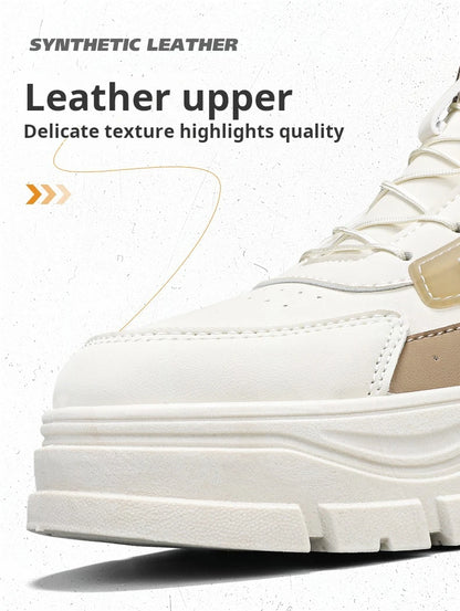 Men's Casual Outdoor Boots Fall Breathable Trendy Versatile Leisure Knob Board Shoes Anti-slip Riding Fashion Sneakers