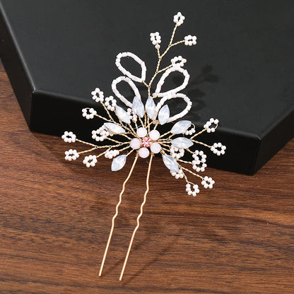 Hair Pins Hair Accessories For Women Wedding Accessories Hair Clips Jewelry Pearl Rhinestone Flower Hair Clip Pins Headpiece