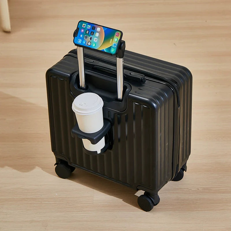 18-Inch Luggage 2025 Fashion Small Luggage Lightweight Travel Trolley Case with Combination Lock