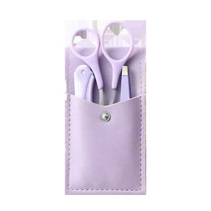Private Label 3Pcs/Set Makeup Tools Portable Eyebrow Trimming Set Eyebrow Razor Eyebrow Scissors with Comb