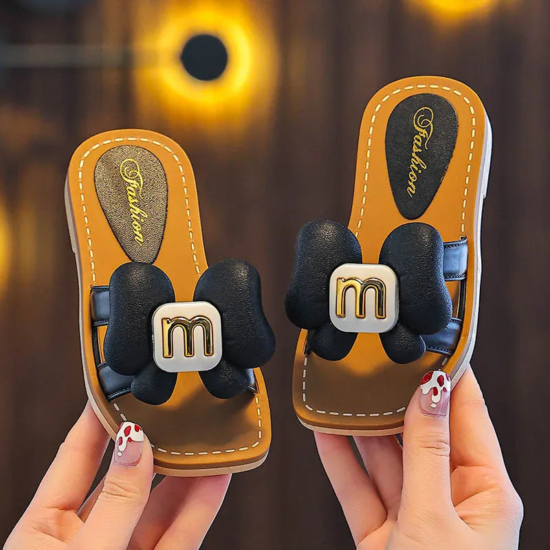Children Slippers Kids Summer Cartoon Beach Shoes Girls Baby Soft Sole Non-Slip  ( Available )