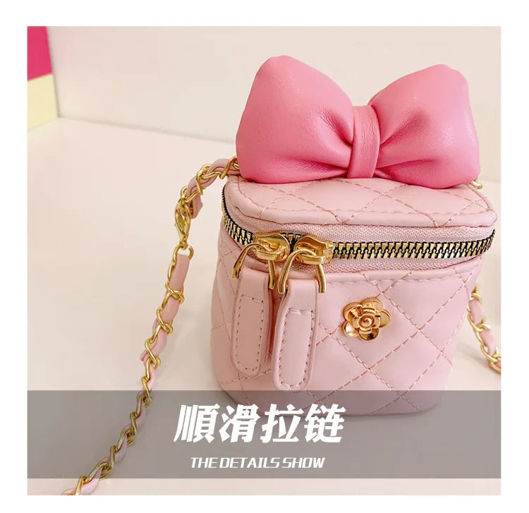 Children Bag New Girl Crossbody Bags Fashion Chain Bags Bow Shoulder Bags Versatile Girl Bag Sweet Princess Bag mochila infantil