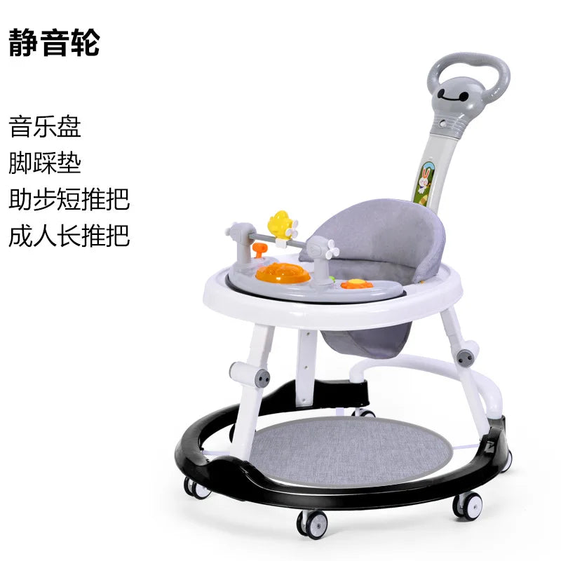 Baby Walker Anti-o-legs Multi-functional Anti-drop Anti-rollover Girl Baby Boy Walking Can Sit on Trolley U-shaped