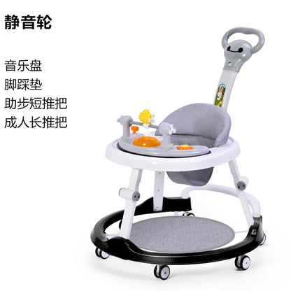 Baby Walker Anti-o-legs Multi-functional Anti-drop Anti-rollover Girl Baby Boy Walking Can Sit on Trolley U-shaped