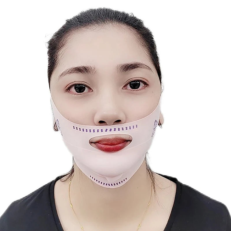 Breathable V Face Cheek Lift Up Band Face Thin Mask Reduce Double Chin V-Line Shaping Bandage Face Bandage Skin Care