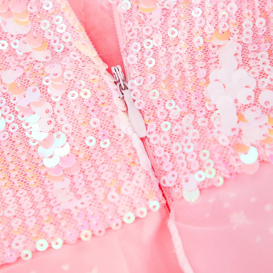 2025 Girl Princess Dress Carnival Party Princess Dress Birthday Party Dress Children's Pink Cute Dress Girl's Party Dress 2-12Y