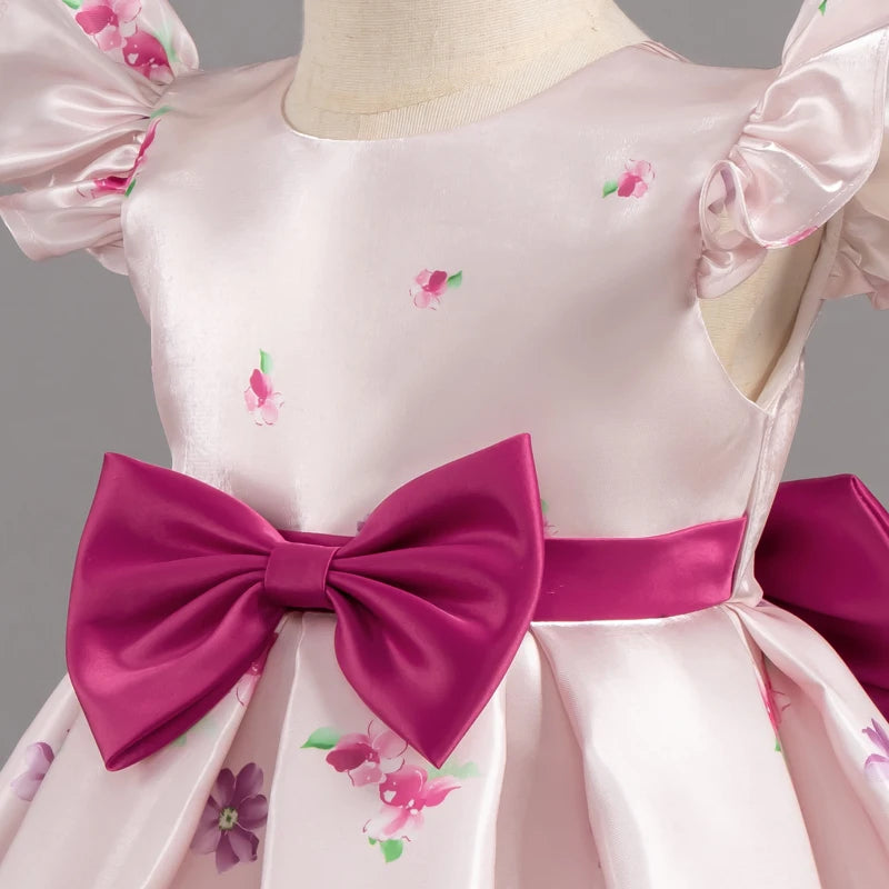 Children Wedding Dress Girl Flower Dresses Kids Gown Birthday Party Flower Girl's Evening Dress