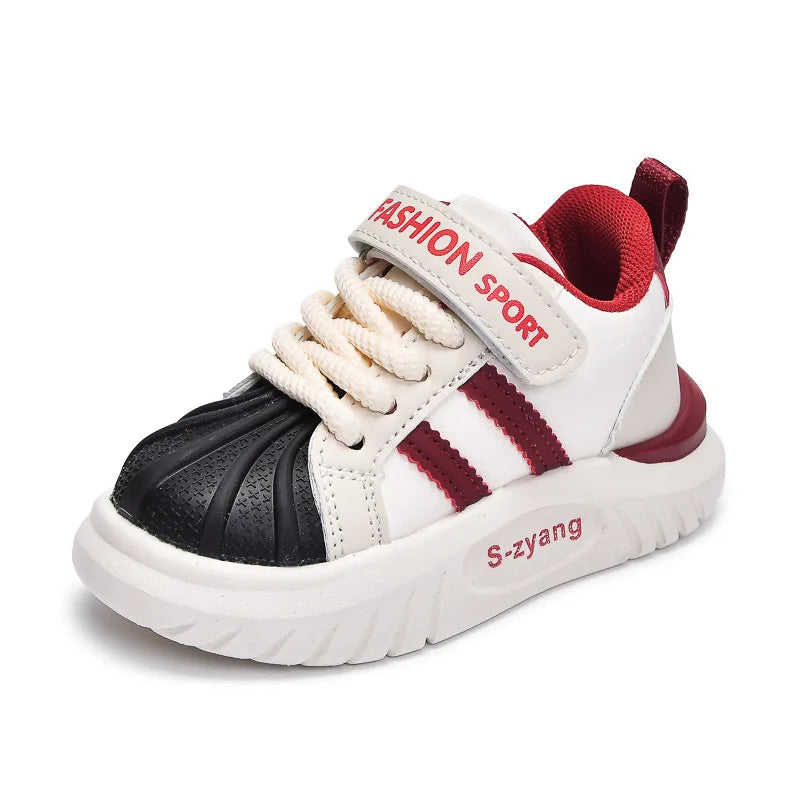 Children's Breathable Sports Shoes  Spring Autumn New Boys Girls Soft Soled Anti -Slip Leather Shoes Baby Kids Running Shoe
