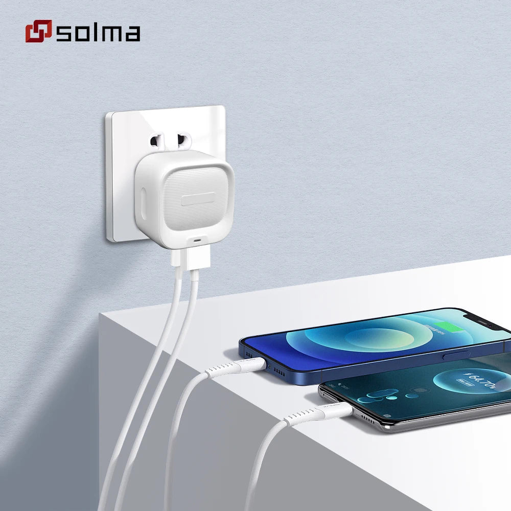 PD+USB Charger Charge For Mobile Phone Plug Charging Adapter Portable Wall Mobile Charger