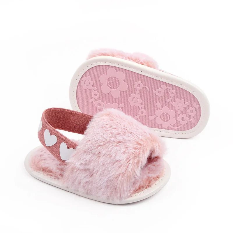 Fashion Faux Fur Baby Shoes For Newborn Spring Winter Cute Infant Toddler Baby Boys Girls Shoes