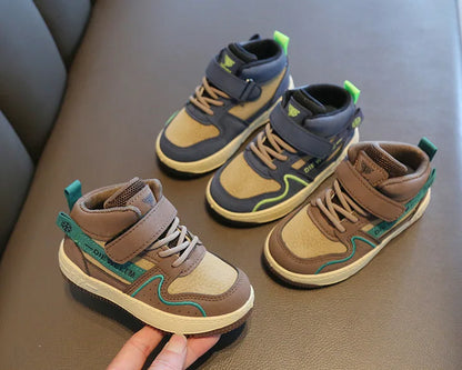 Children Casual Shoes for Boys Breathable Sneaker Antumn Winter Kids High Top Children's Board ShoesStudents School Shoe