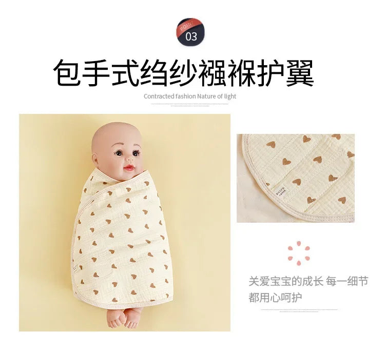 New Baby Swaddle Blanket 0-6 Months Strap Protect Belly Baby Sleeping Blanket Wrap for Newborn